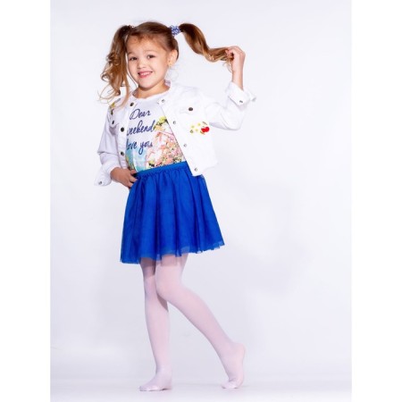 Pantyhose children Omsa Kids Collant Girl 40 Bianco, size 6-8