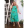 Sarafan female, size 52, turquoise color