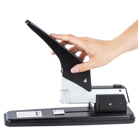 Powerful Stapler, No. 24/6 - 23/24, up to 200 sheets, Brauberg Maschine, Metal Corps, Black-5