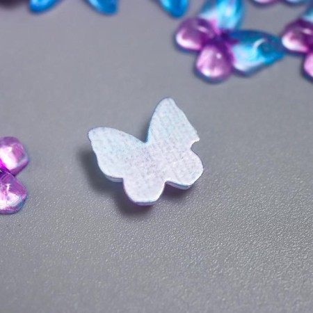 Decorative element "Butterfly" 10 mm lilac-blue-1
