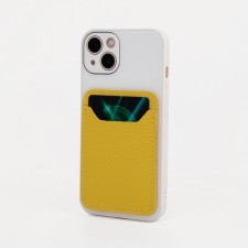 Cartholder on the phone Textura, Fleet's skin, yellow color