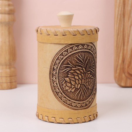 Tueye "cones", 8 × 8 × 10 cm, birch bark-4