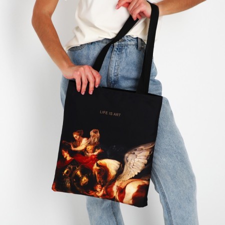 Bag Schoper Life is Art, 35x0.5x40 cm, Department without lightning, without lining, black-7