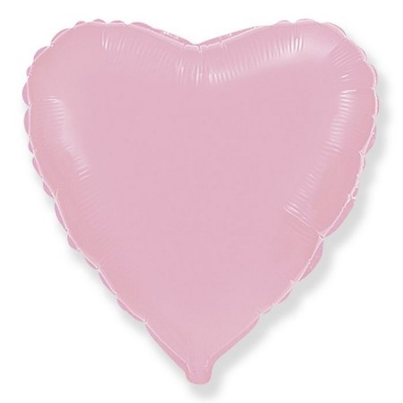 Foil ball 18 ", heart, pastel, pink