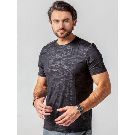 Sports T -shirt male ise, size 52, black color-9
