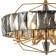 Crystal Suspended chandelier Avenue 8xe14 40W, size 62x62x63-152 cm, bronze color