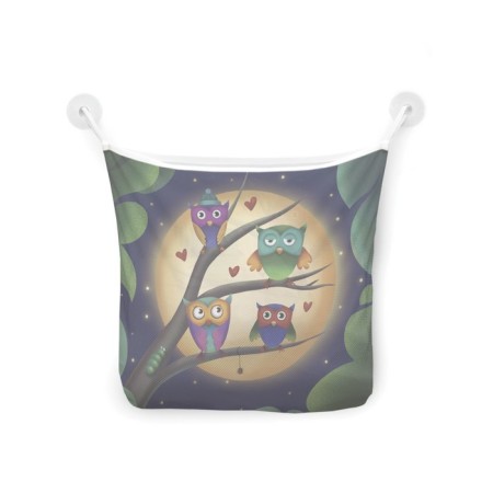Organizer in a bath on suction sugas at night, for storing toys and little things, size 33x39 cm-2