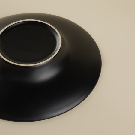 A set of plates for paste SL Home "Dark", d = 21 cm, black color-3