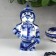 Souvenir "Fireman", 12 cm, gzhel