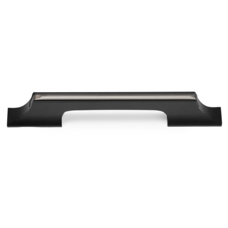 Cappio bracket handle, aluminum, m/o 96 mm, black color with gray insert-3