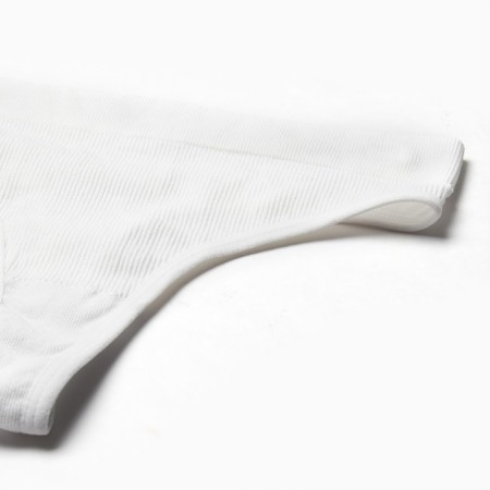 Female set (top, thongs), white color, size 42-46-6