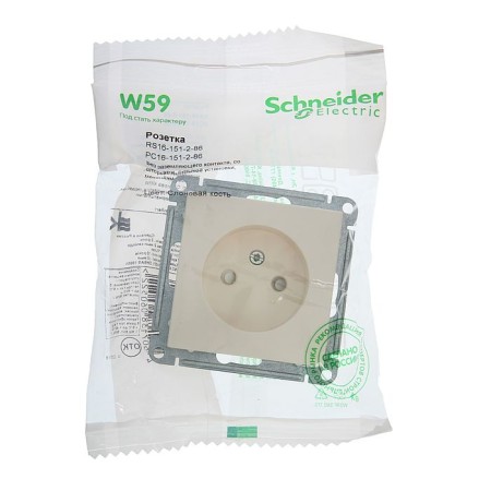 The socket "W59" Sche RS16-151-2-86, single, hidden, without salary, color lp.-2