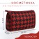 Cosmetic bag with lightning, red/black color