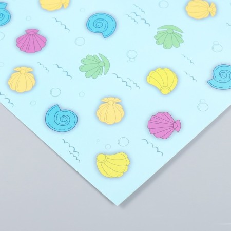 Scrapbooking paper "Sea shells" density 180 g 30.5x32 cm-2