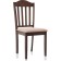 Wooden stool Midea array of gvee/fabric, nut/beige 43x48x94 cm