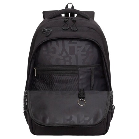 Youth backpack 45 x 32 x 23 cm, Grizzly, ergonomic back, laptop department, black-3