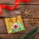 BOPP package with sticky tape, "Happy Christmas", 10 x 10+3cm