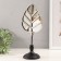 Souvenir Polystone "Mirror Leaf" silver 15.5x11x35 cm