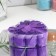 Soap roses, purple, set of 9 pcs.