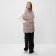 Warmed female vest, beige color, size 44