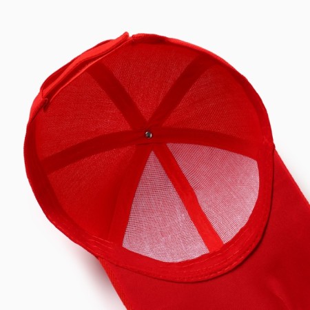 Basebolka male plain minku, size 58, red color-5