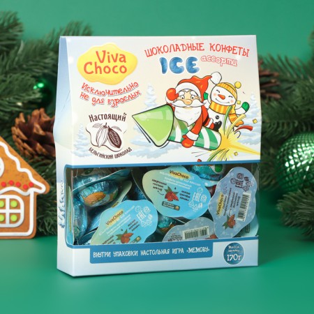 Chocolate sweets with cream filling "Vivachoco Ice" Assorted, 170 g
