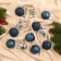 Set of balls plastic D-6 cm, 12 pcs "Winter music" Christmas tree, blue