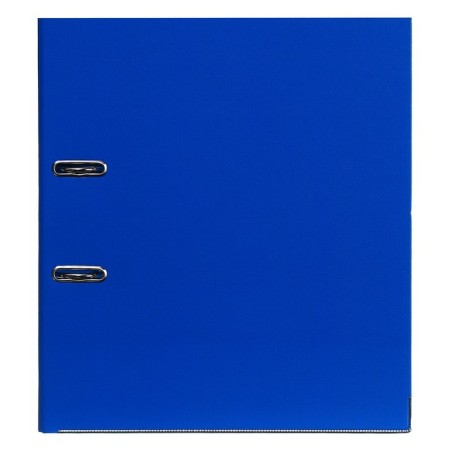 A4, 75 mm, Lamark, PVC, double-sided coating, metal edging, pocket for a spine, collected, blue/blue-3