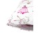 A set of pillowcases, size 40x60 cm, ballerina print, white color - 2 pcs.