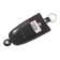Key on the button, length 11.5 cm, black color