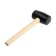 Kiyanka scrap, wooden handle, black rubber, 50 mm, 250 g