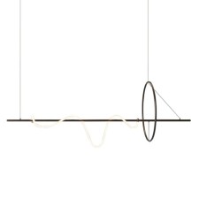 Светильник подвесной светодиодный Gerhort G52148/3BK+WT, 3хLED, 150х3х150 см, цвет чёрный