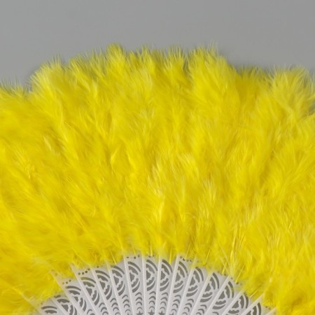 Fan plastic, fan "yellow" h = 26 cm 25 blades 3x50x26 cm-1