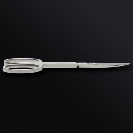Manicure scissors "Premium", bent, wide, 9 cm, on the blist, silver color-6