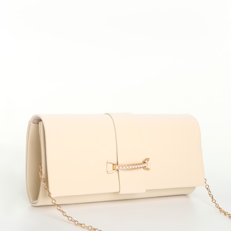 Female bag on a magnet, beige color-2