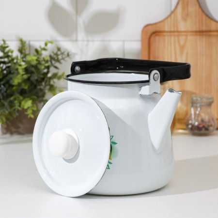 Teapot "Summer Gifts", 3.5 l, induction, white color-1