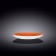 The plate round Wilmax England Spiral, D = 23 cm, Orange color
