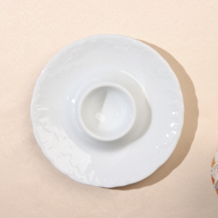 Rococo egg stand, 12.5 cm, porcelain-2