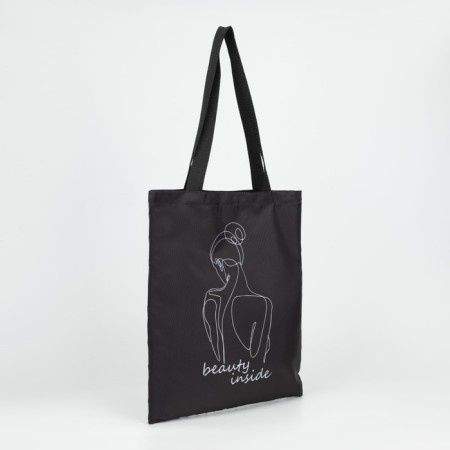 Bag Schoper "Beauty inside" 35 x 0.5 x 40, without lightning, without lining, black-2