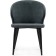 Chair on the metal frame Alsisar metal/velor, black/gray 52x58x81 cm