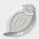 Porcelain dish with magistro sauce "Classic. Sheet ", 33.5 × 20 cm, white color