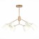 Ceiling EVOLUCE lamp. Sle155902-06. Mario. 6x40 watts, E14, 69x69x52 cm, golden color