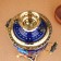 Set "Bird on the blue", sturdy, 3 objects, a samovar 3 l, a teapot 0.7 l, tray