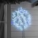 LED figure "Snowflake", 52 cm, Duralight, 96 LED, 220 V, flicker, glow of white/blue