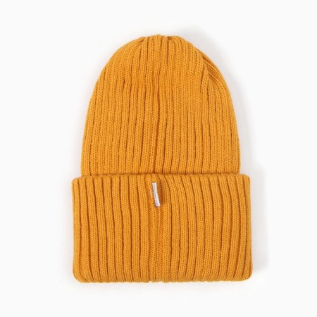 Children's hat, mustard color, size 54-56-2