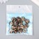 Beads for creativity plastic "Marble. Brown" set of 15 pcs 1.7x1.7x1 cm