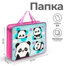 Folder with A4 handles, 330 x 260 x 75 mm, plastic, pens, Calligrata 