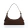 Bag Women's Baget with zipper, brown color