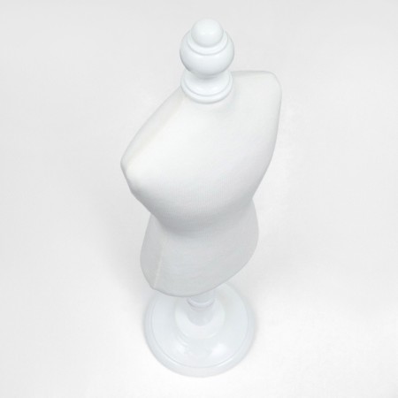 Animal clothing mannequin, textile, height 41 cm, OG 32 cm, from 25 cm, white-2