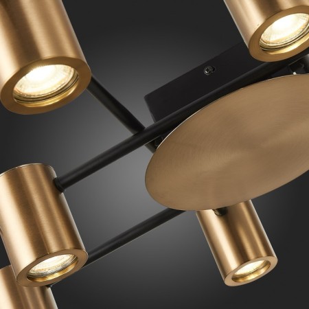 Ceiling lamp ST LUCE. SL1207.402.10. Veroli. 10x7 W, GU10, 101x65x11 cm, black color-7